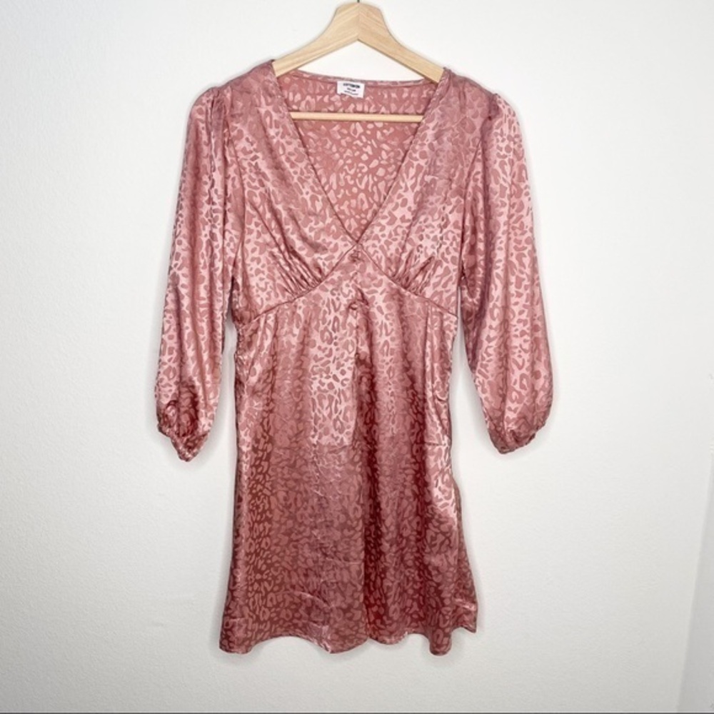 Cotton On Satin material leopard print mini dress